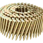 Illustration of wire-collated coil nails